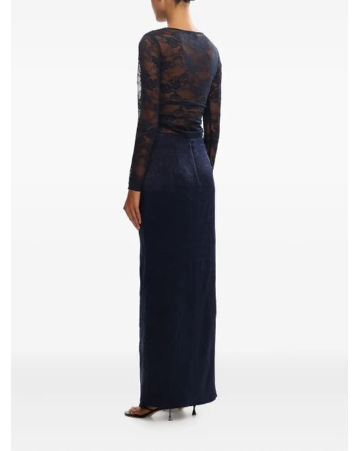 Significant Other Blue Nida Cross-Necklace Top