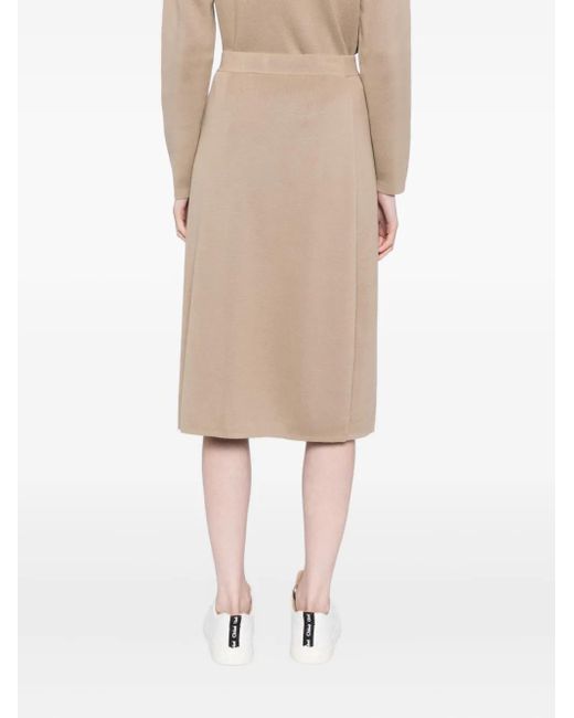 SPORT b. by agnès b. Natural Logo-Print Skirt