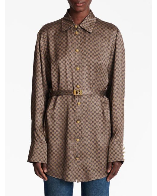 Balmain Brown Shirts