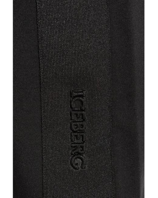 Iceberg Jogginghose mit Kordelzug in Black für Herren