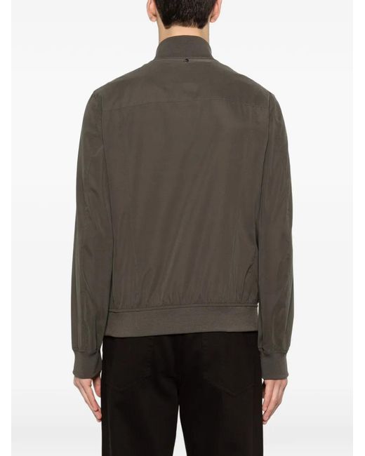 Montecore Brown Flap-Pocket Zipped Jacket for men