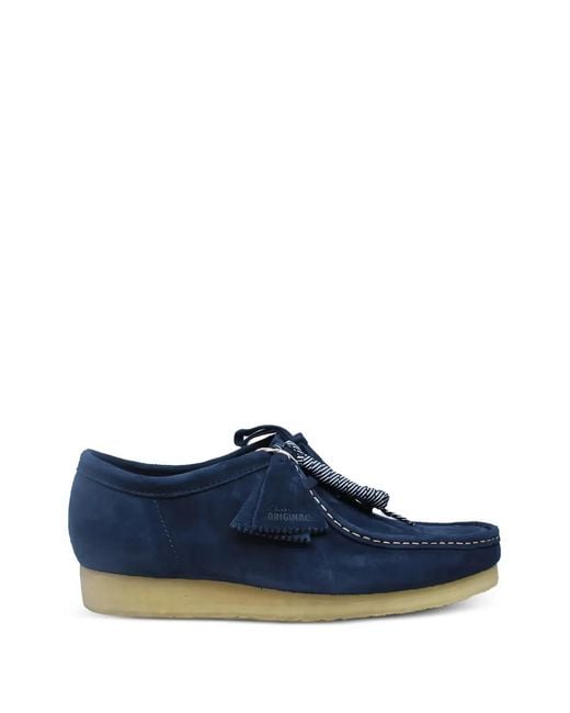 Clarks Blue Lace-Up Boots for men