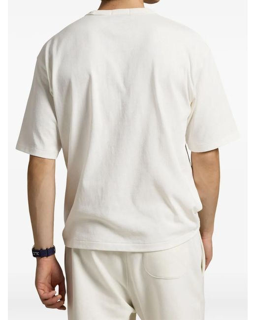 Polo Ralph Lauren White Logo-Detail T-Shirt for men