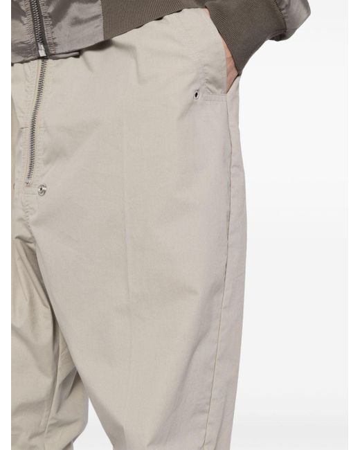 Rick Owens Natural Tapered Drop-crotch Trousers for men