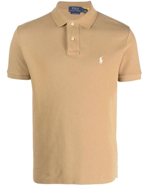 Polo Ralph Lauren Natural Short-Sleeve Knit Polo Shirt for men