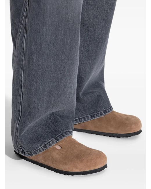 Mules En Daim À Boucle Birkenstock en coloris Brown