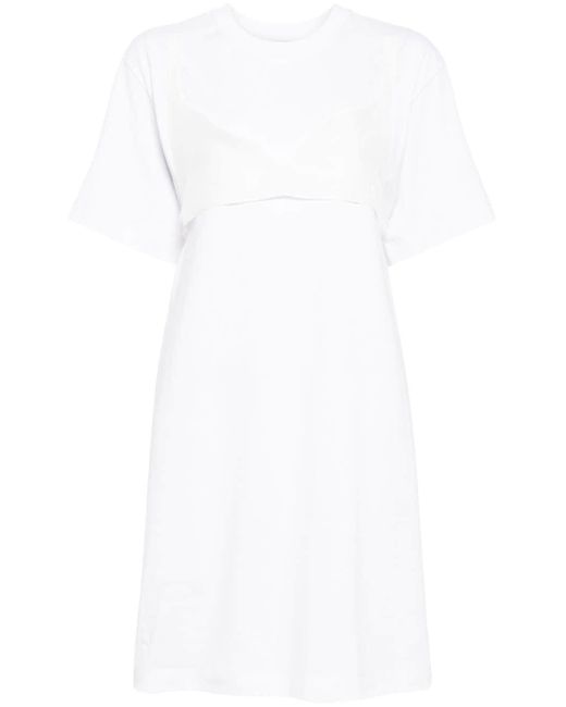 JNBY White Short-sleeved T-shirt Dress