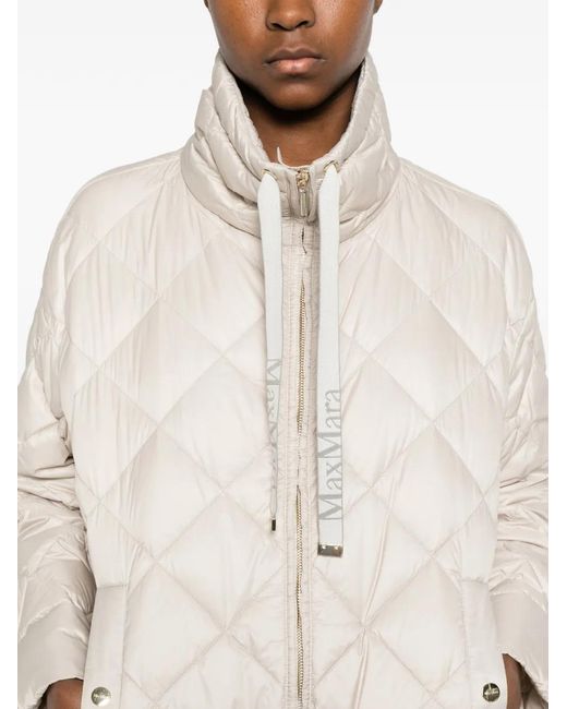 Max Mara White Padded Blouson Jacket
