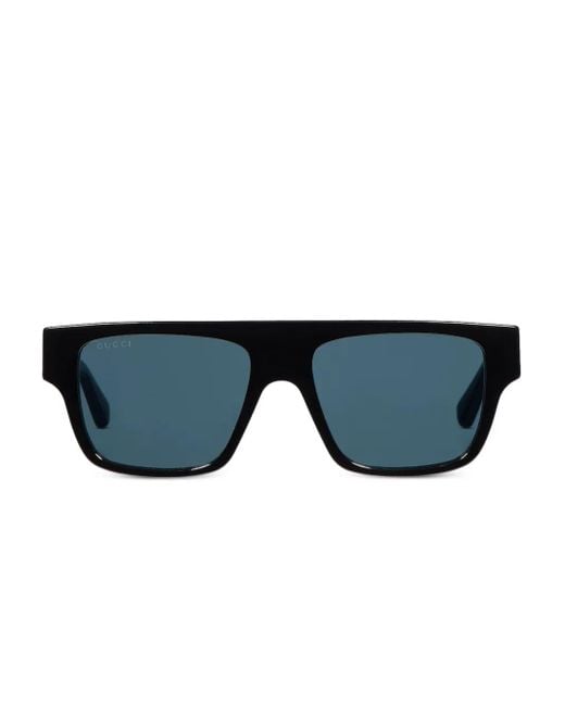 Gafas de sol con montura rectangular Gucci de hombre de color Blue