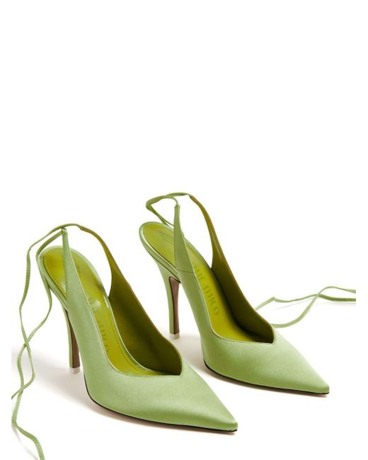 Zapatos Venus con tacón de 105mm The Attico de color Green