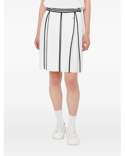 Moschino Blue Stretch Knit Skirt