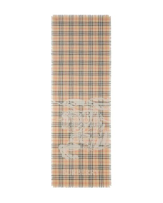 Burberry Natural Signature Knight Motif Scarf