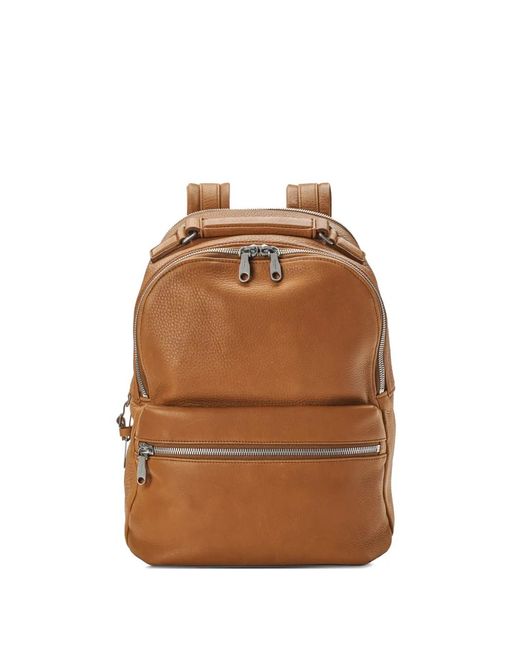 Shinola Brown Runwell Zipped Backpack