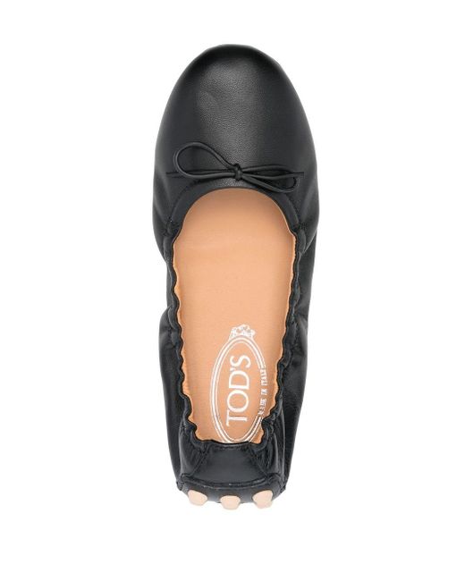 Tod's Black Gommino Ballerina Shoes