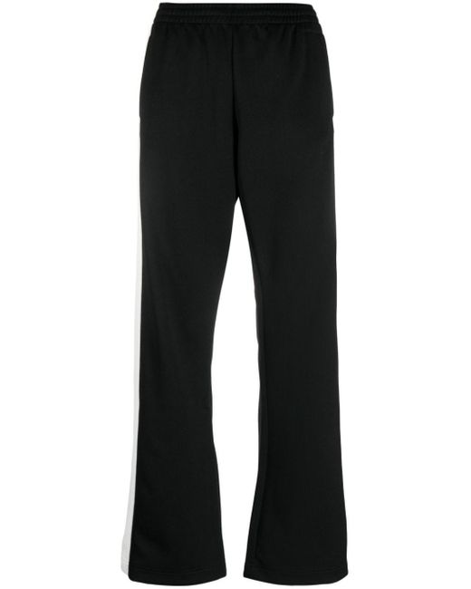Givenchy Black Panelled-design Straight-leg Track Pants