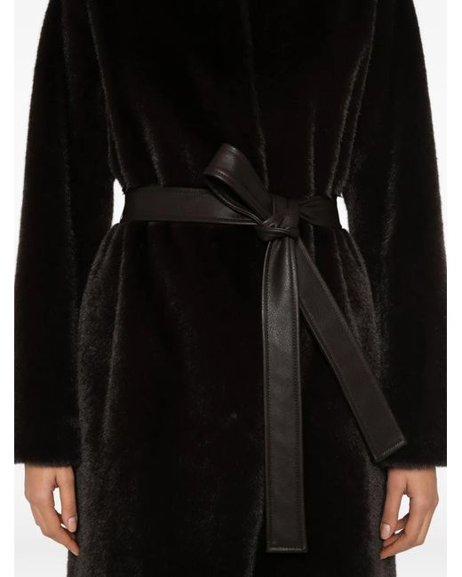 Vanessa Bruno Black Belted Coat