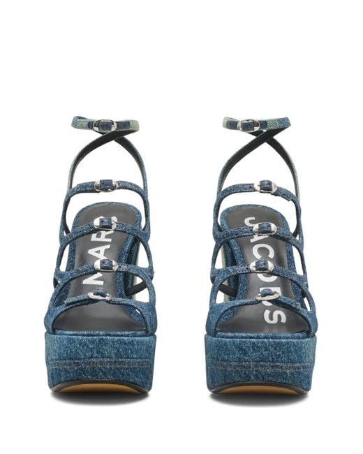 Marc Jacobs Blue Kiki Platform Sandals