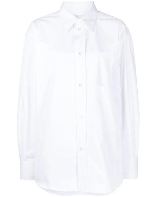 Rohe White Oversized Cotton Shirt