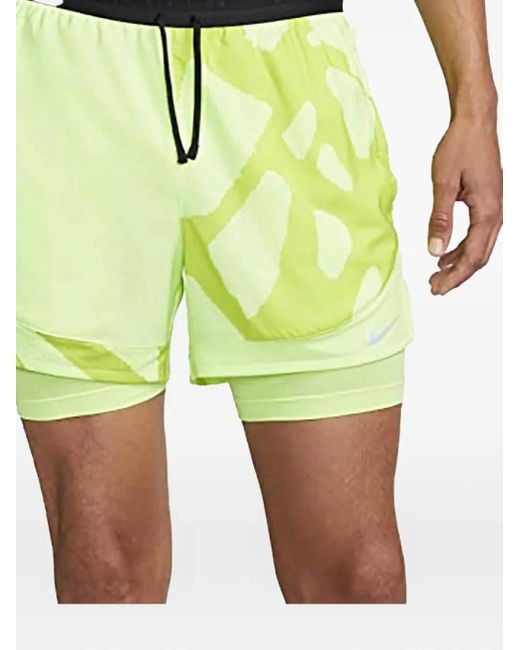 メンズ Nike Dri-fit Stride 2-in-1 Running Shorts Green