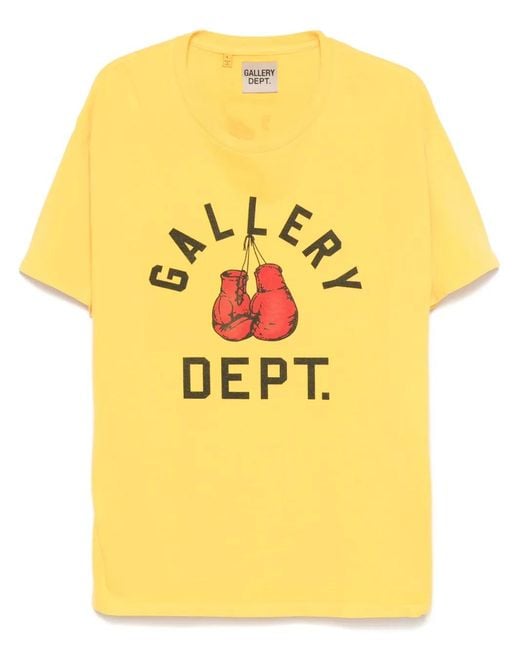 GALLERY DEPT. Yellow Boxing Merch T-Shirt