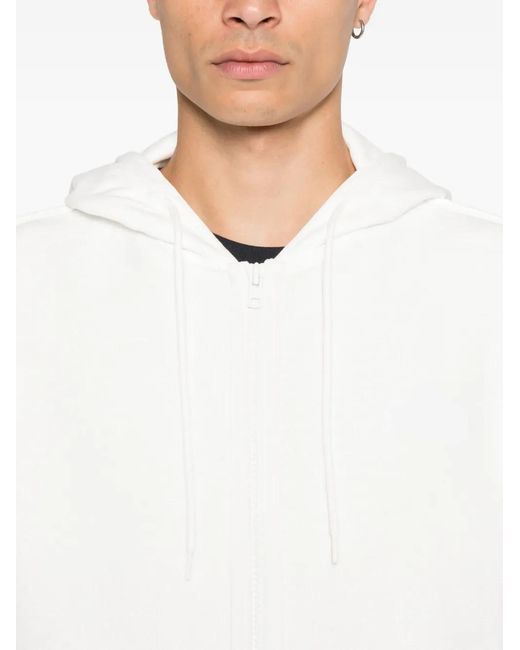 MM6 by Maison Margiela White Zip-Up Hoodie for men
