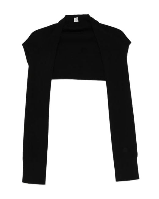 Totême  Black Sleeve Cashmere Scarf