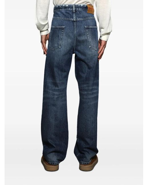 Marni Jeans Mit Logo-Patch in Blue für Herren