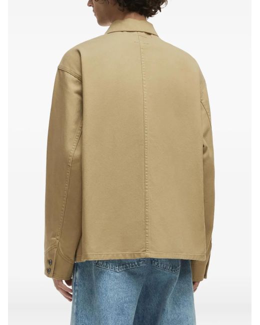 Alpha Industries Green Patch-Pocket Cotton Jacket for men