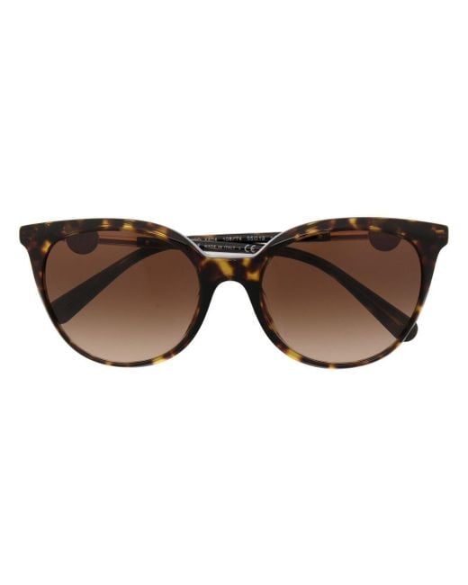 Versace Brown Medusa soft-round frame sunglasses