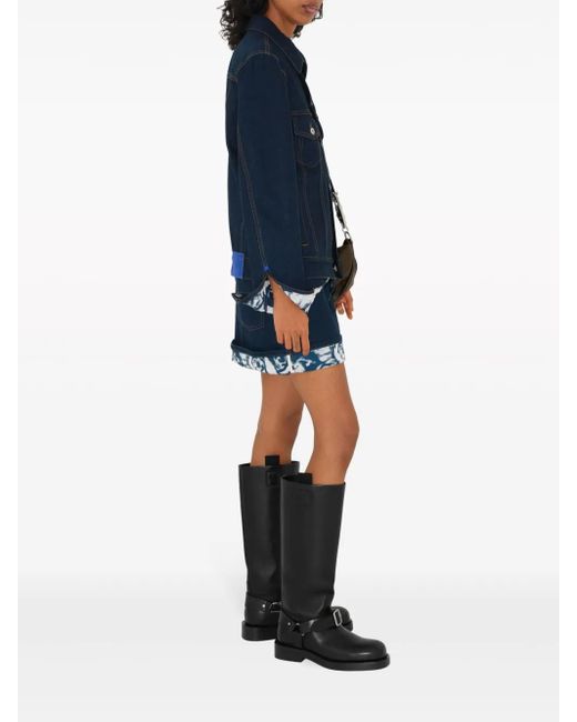 Burberry Blue Japanese Denim Miniskirt