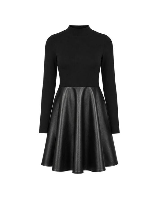 Ted Baker Black Milioa Panelled Mini Dress