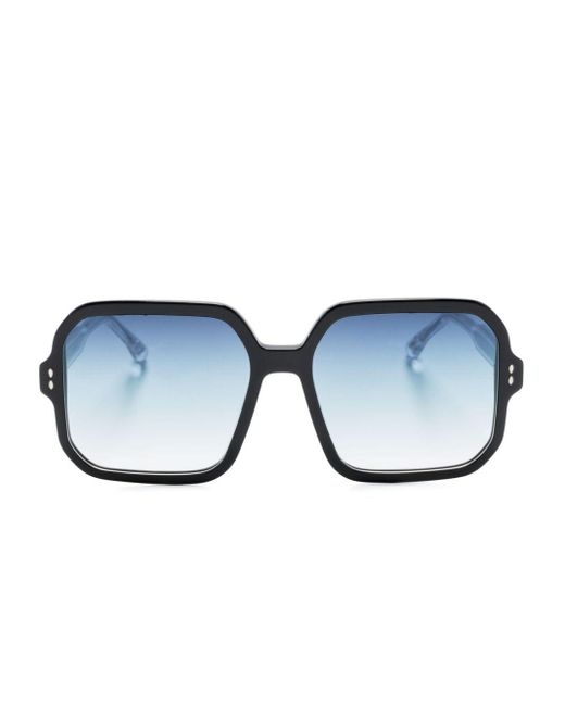Isabel Marant Blue Square-frame Sunglasses