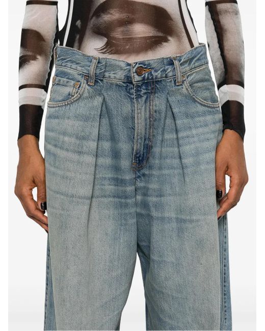 Haikure Blue Candy High-Rise Wide-Leg Jeans