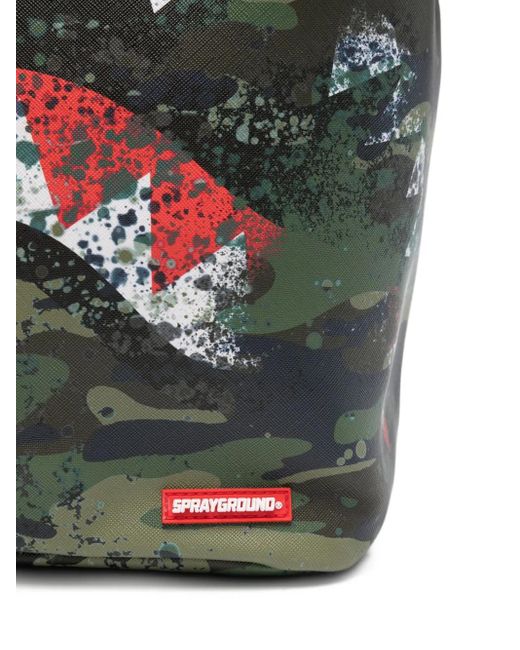 Sprayground Gray Camo Splash Backpack for men