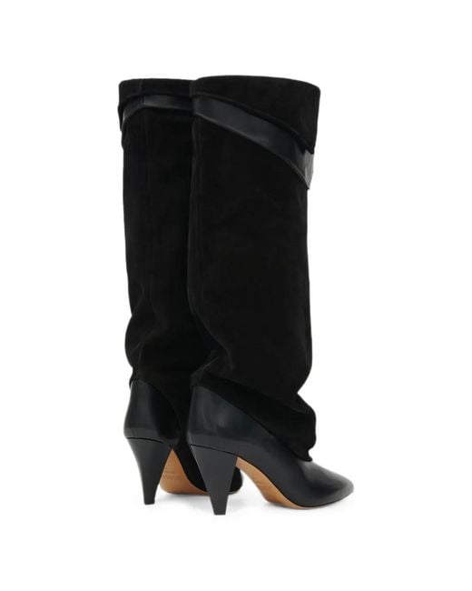 Isabel Marant Black Lezra High Boots