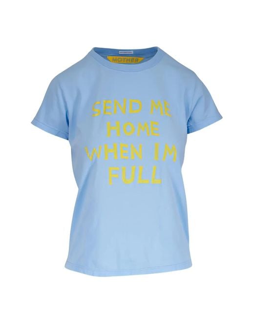 Mother Blue The Boxy Goodie Goodie Printed T-Shirt