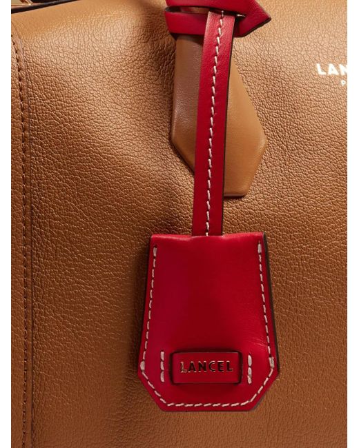 Lancel Brown Bcbg Leather Top-Handle Tote Bag
