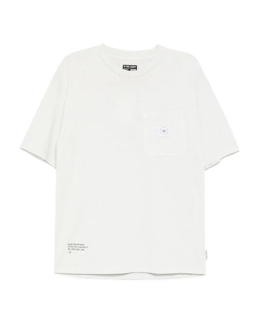 Izzue T-Shirt Mit Logo-Patch in White für Herren