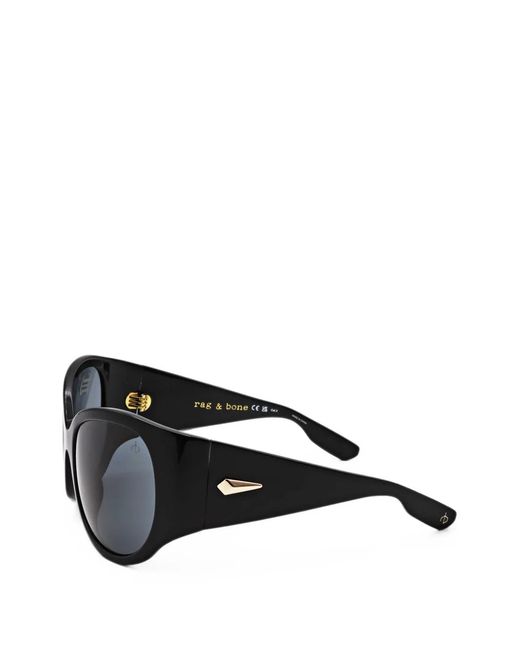 Rag & Bone Black Oversized Sunglasses
