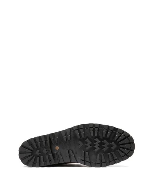 Officine Creative Black Bottines Artik En Cuir Grainé for men