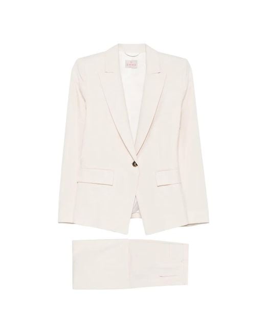 Marella White Emmslogan Single-Breasted Suit
