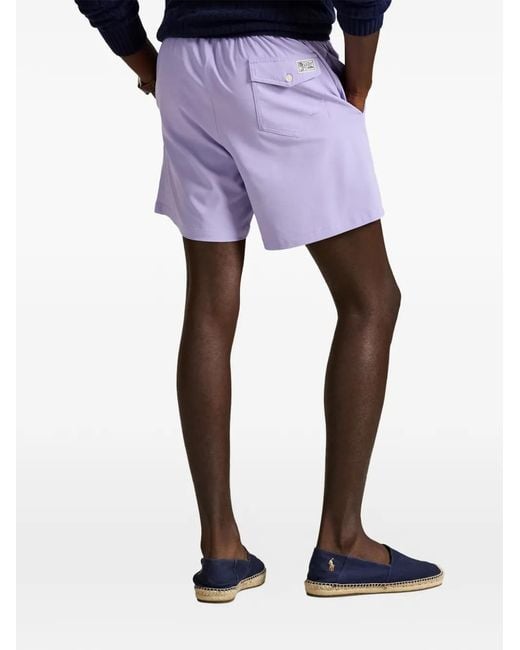 Polo Ralph Lauren Purple Drawstring Beachwear for men