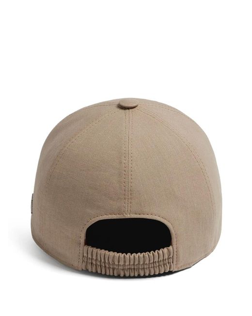 Zegna Natural Oasi Lino Baseball Cap for men