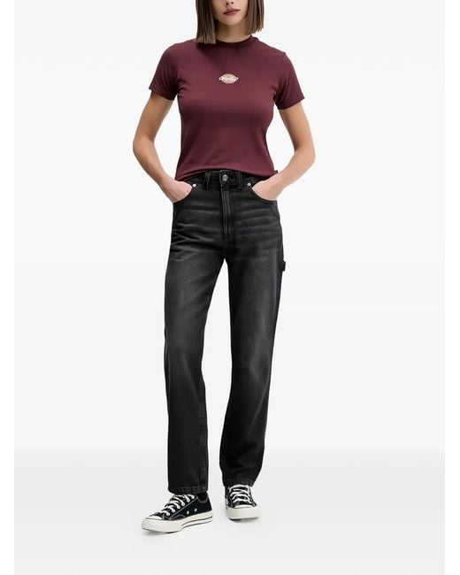 Dickies Black Button-Fastening Jeans