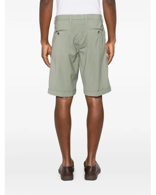 Myths Green Pleated Shorts for men