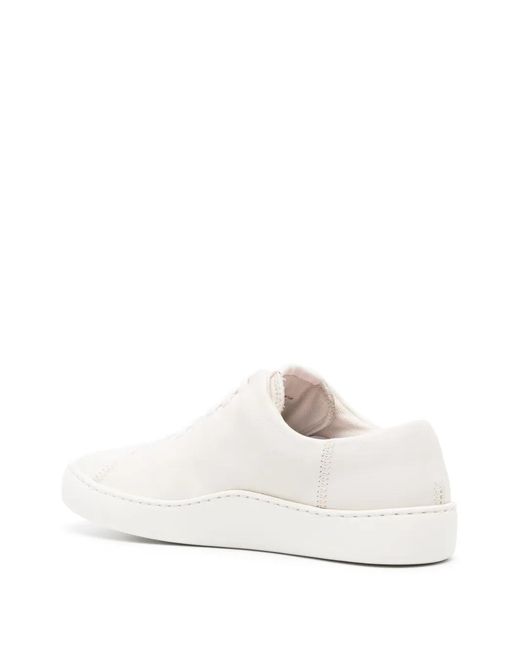 Camper White Peu Touring Leather Sneakers