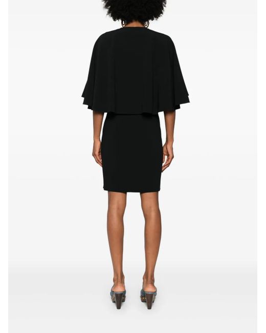 Chloé Black Abito Con Mantella