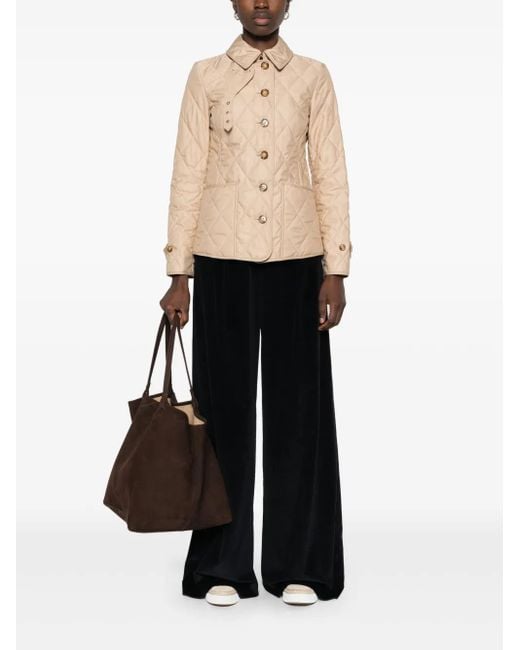 Burberry Natural Quilted Jacket