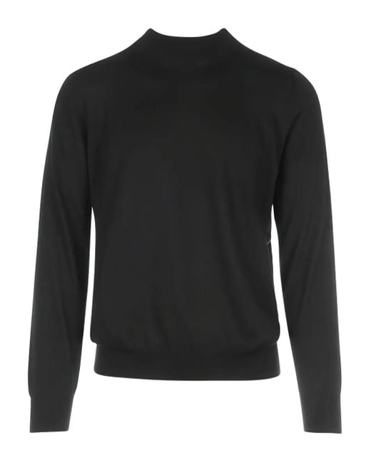 Gran Sasso Pullover mit Stehkragen in Black für Herren