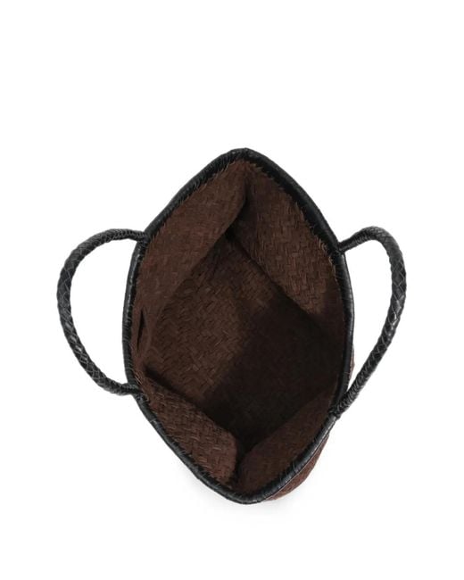Bimba Y Lola Brown Grand Sac À Main En Cuir À Design Tressé Couleur Chocolat